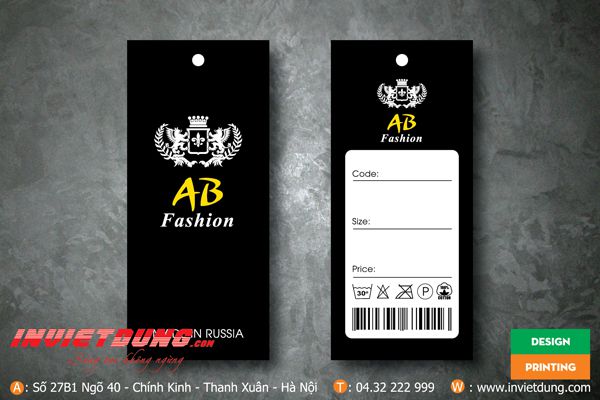 mác áo chữ nhật bo góc